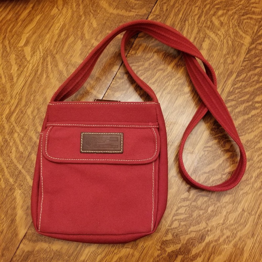 Fossil Crossbody Canvas Purse